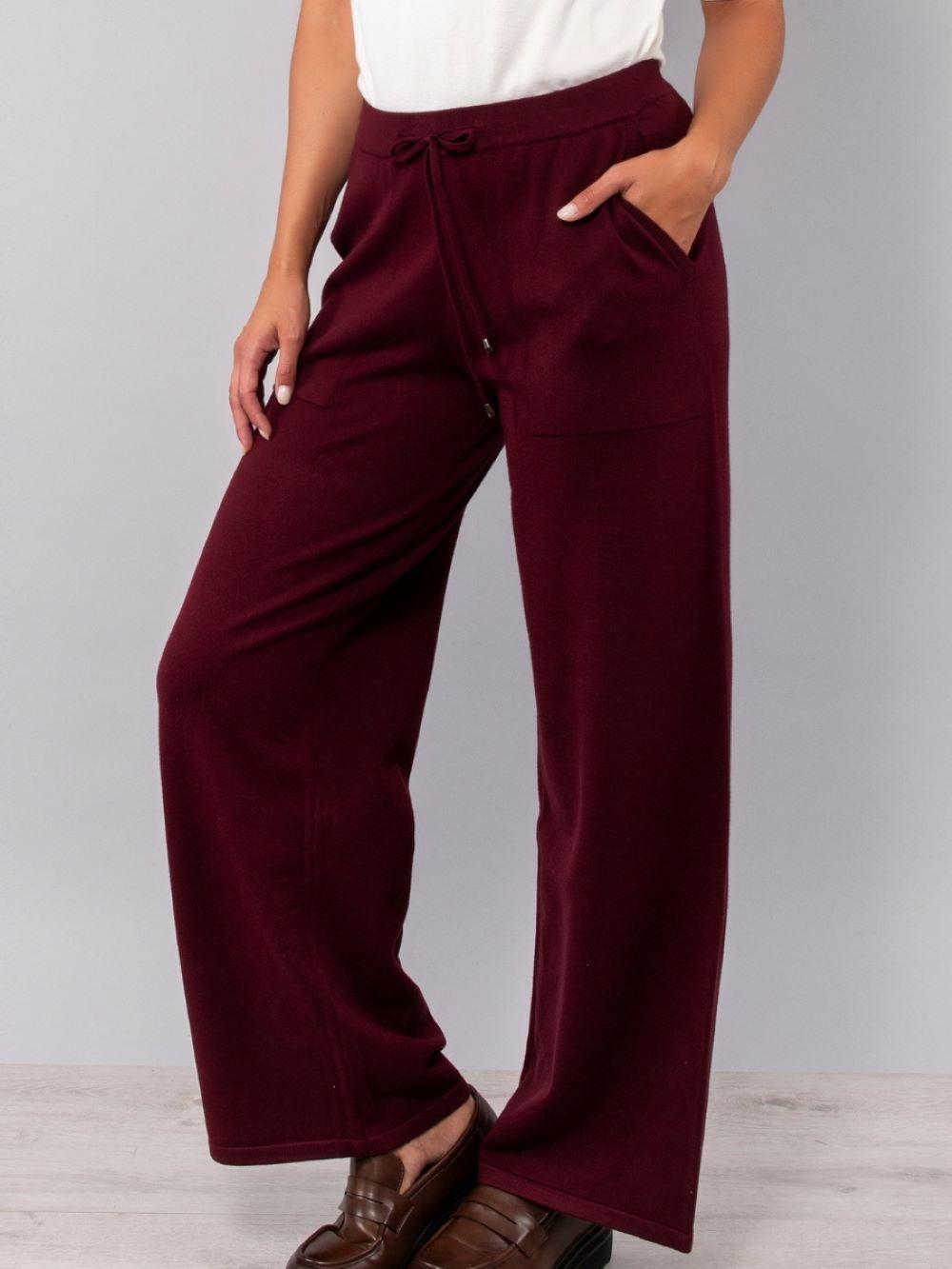 PANTALONE DONNA BORDEAUX