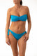 BIKINI Donna ROIDAL FASCIA Coppa C slip con fiocchi Turchese