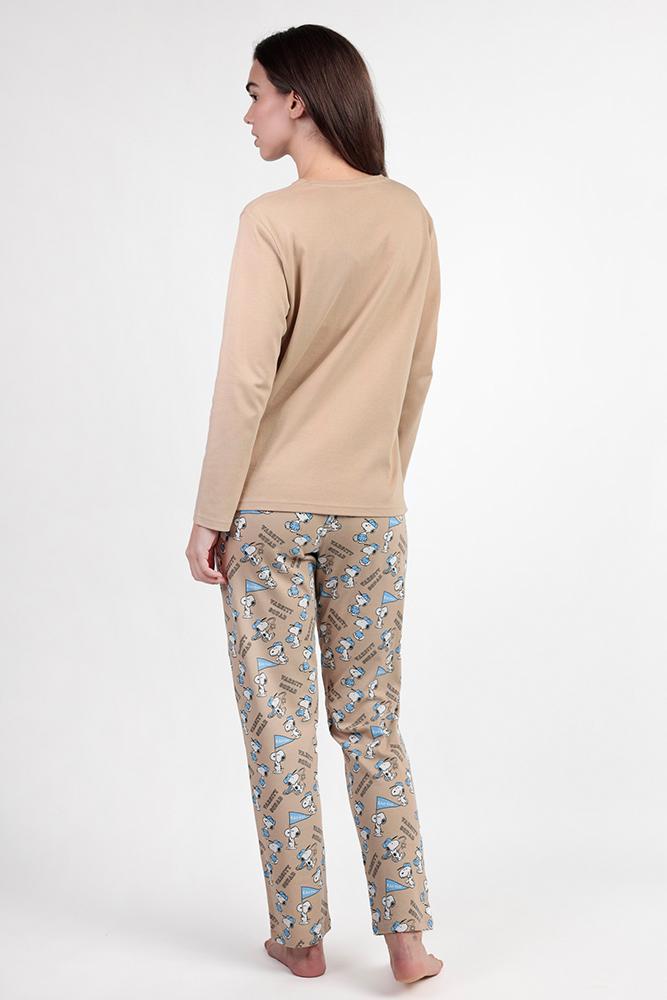 PIGIAMA DONNA CAMMELLO PEANUTS 63422 VARSITY PEANUTS 