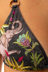 BIKINI TRIANGOLO DONNA  NERO PF100CF 034 NERO PIN UP 