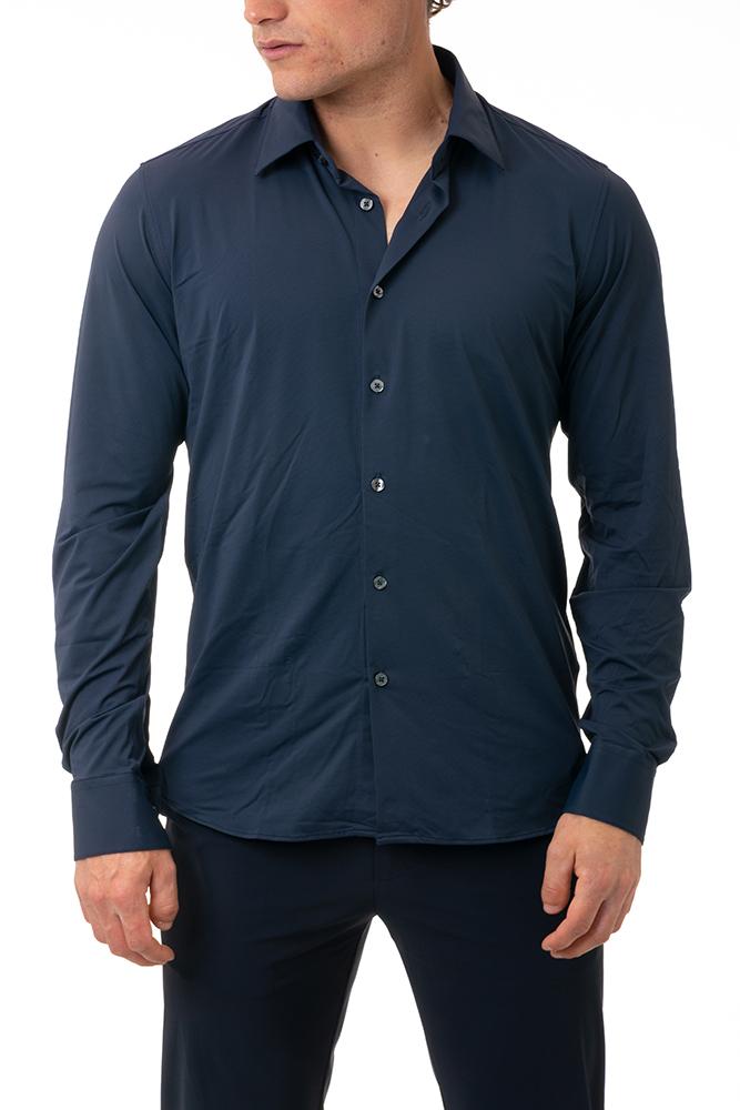 MAGLIA CAMICIA UOMO  BLU 25251 61 RRD 