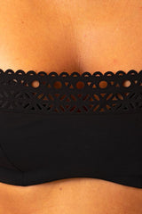 BIKINI FASCIA COPPA C NERO ABA5015 0115 NERO LISE CHARMEL 