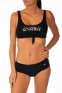 BIKINI Donna BANANA MOON BRASSIERE  slip regolare Nero