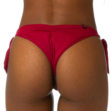 MIX SLIP Donna BE BEACH   slip con fiocchi Bordeaux
