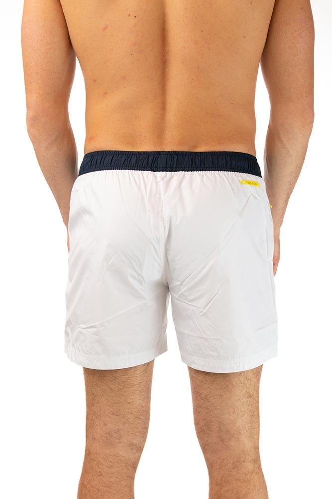 BOXER Uomo US POLO con elastico  CORTO Bianco