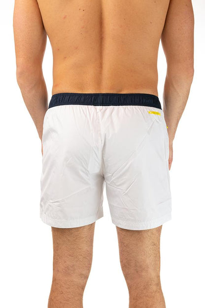 BOXER Uomo US POLO con elastico  CORTO Bianco