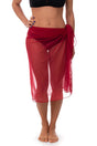 PAREO DONNA  ROSSO TULLYBIG 4681 ROSSO BE BEACH 