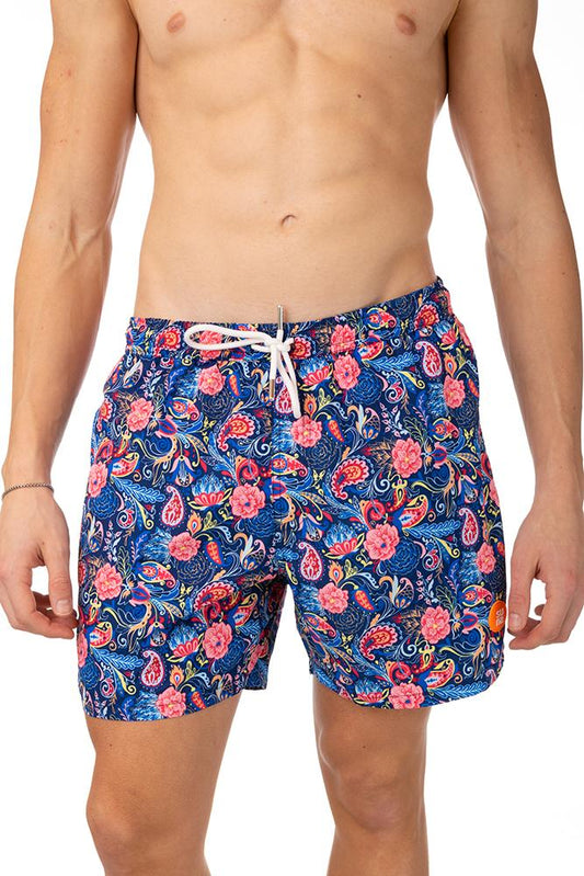 BOXER Uomo SUNS con elastico  CORTO Blu