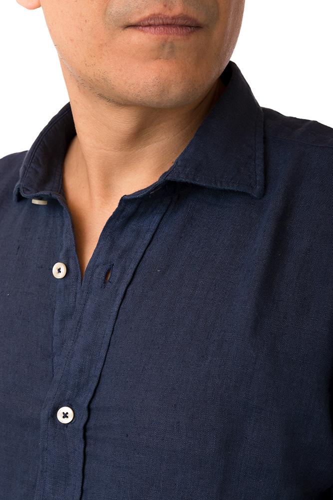 MAGLIA CAMICIA UOMO  BLU SHIRTPIERCE BLUNAVY ROY ROGER'S 
