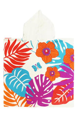 ACCAPPATOIO MICROFIBRA BAMBINO  BIANCO PONCHO KIDS LINDY COMPTOIR DE LA PLAGE 
