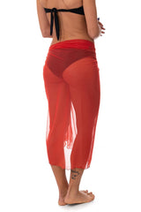 PAREO DONNA  ARANCIO TULLYBIG 6890 ARANCIO BE BEACH 