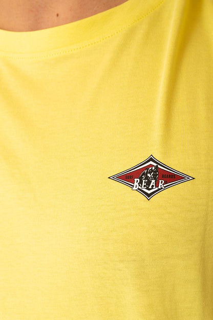 MAGLIA Uomo BEAR SURFBOARDS T-SHIRT   Gialla
