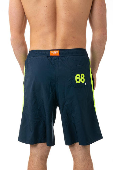 BOXER MOLLA UOMO  BLU H34110 NAVY SUN 68 