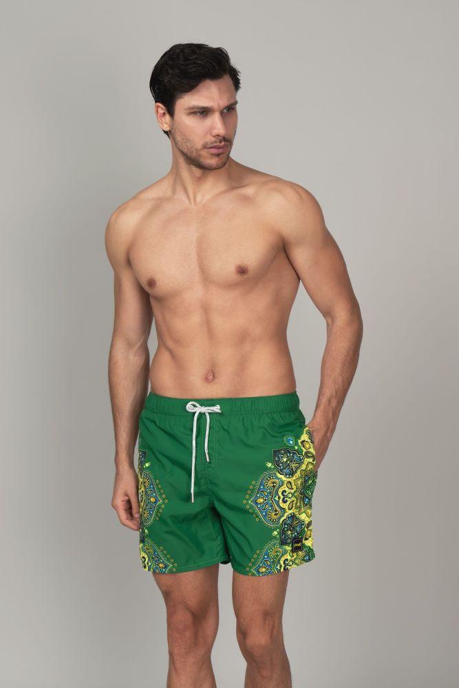 BOXER MOLLA UOMO  VERDE BXF22CORTO 2202 FXXK 