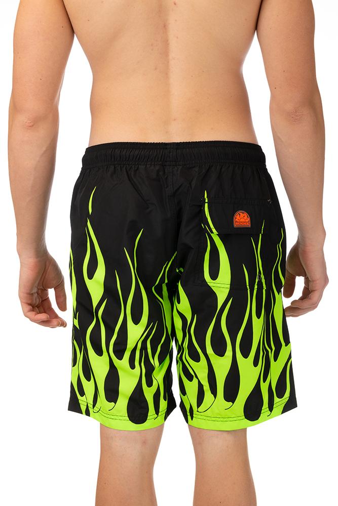 BOXER Uomo SUNDEK con elastico  LUNGO Nero