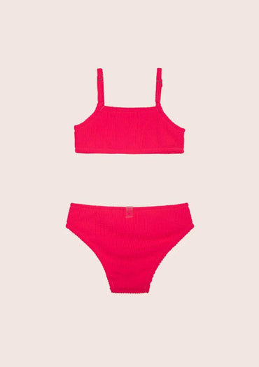 BIKINI BAMBINA FXXK BRASSIERE  slip regolare Fucsia