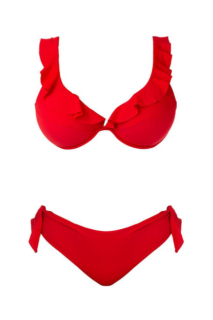 BIKINI FERRETTO DONNA  ROSSO A167-05 80 BERNE' MABEL 