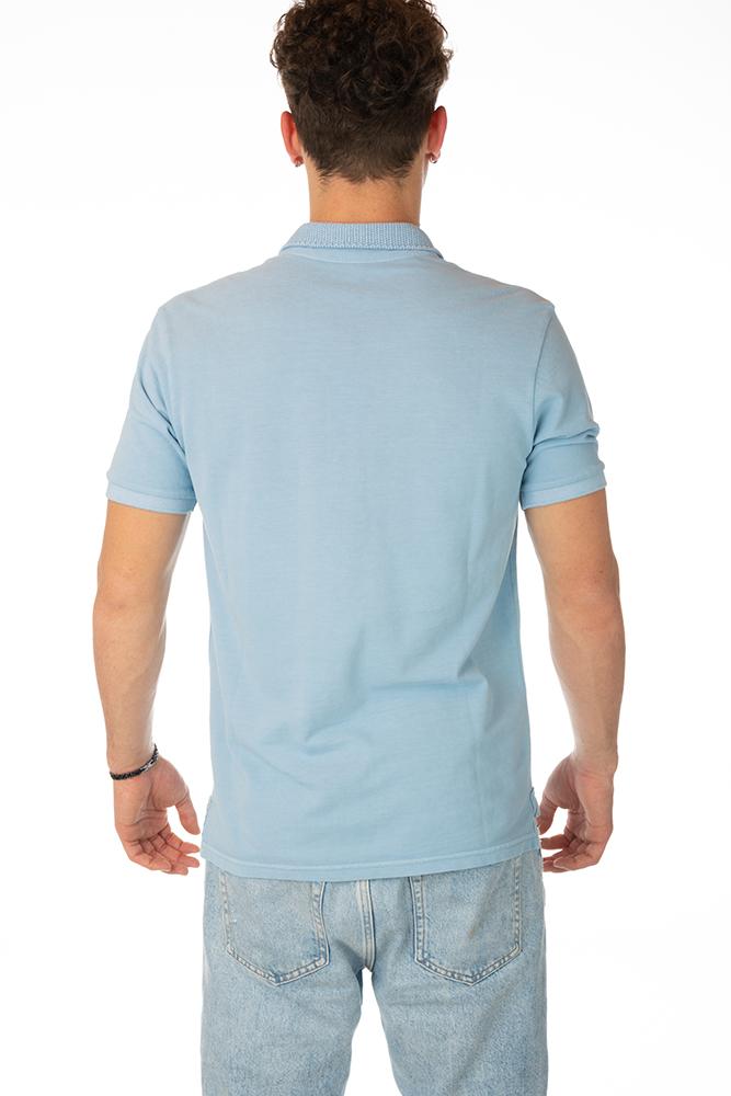 MAGLIA POLO UOMO  AZZURRO
