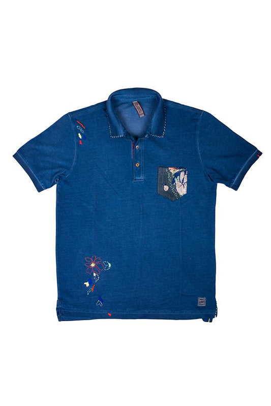 MAGLIA Uomo BOB POLO   Azzurro