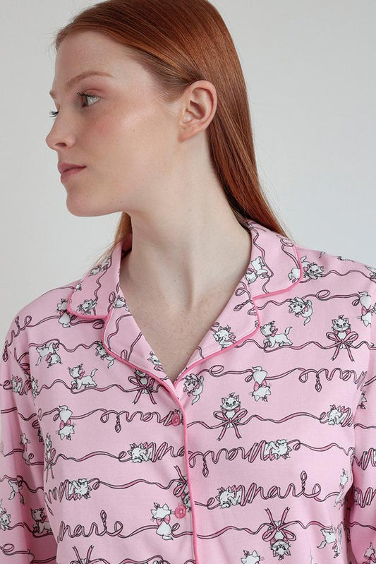 PIGIAMA DONNA ROSA DISNEY 63665 MARIE B DISNEY 