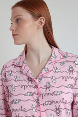 PIGIAMA DONNA ROSA DISNEY 63665 MARIE B DISNEY 