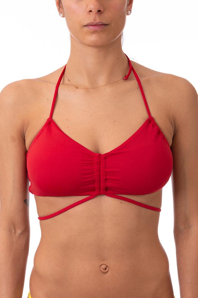 MIX REGGISENO BRASSIERE DONNA  ROSSO SCURO GEMMA REDV BE BEACH 