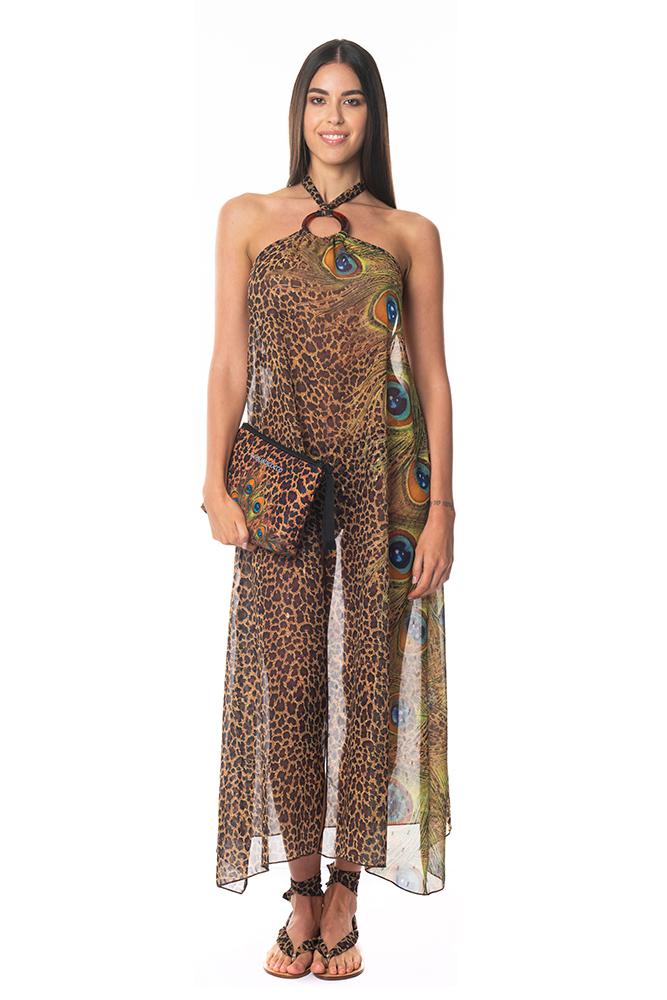 ABITO DONNA  ANIMALIER AQ51525 ANIMALIER Acquadicocco 