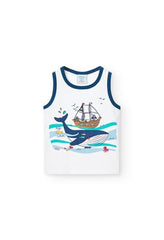 MAGLIA BAMBINO  BIANCO 818007 1100 BOBOLI 