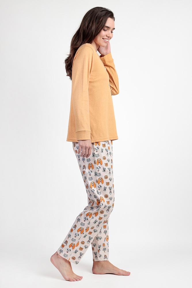 PIGIAMA DONNA CAMMELLO DISNEY 63676 LOVE DINNER DISNEY 