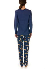PIGIAMA AUTUNNO/INVERNO DONNA  BLU