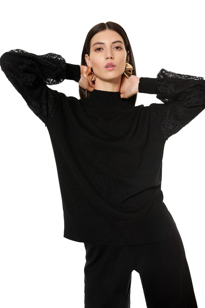 TOP Donna VERDISSIMA autunno/inverno   Nero