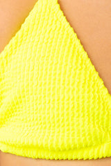 BIKINI TRIANGOLO BAMBINA  GIALLO