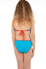 BIKINI BAMBINA  CELESTE/ARANCIO NALA MEDITATIONARANCIO BE BEACH 