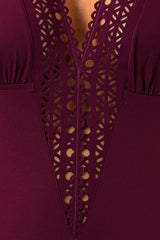 INTERO  SENZA IMBOTTITURA DONNA  PRUGNA ABA9615 PRUNE LISE CHARMEL 