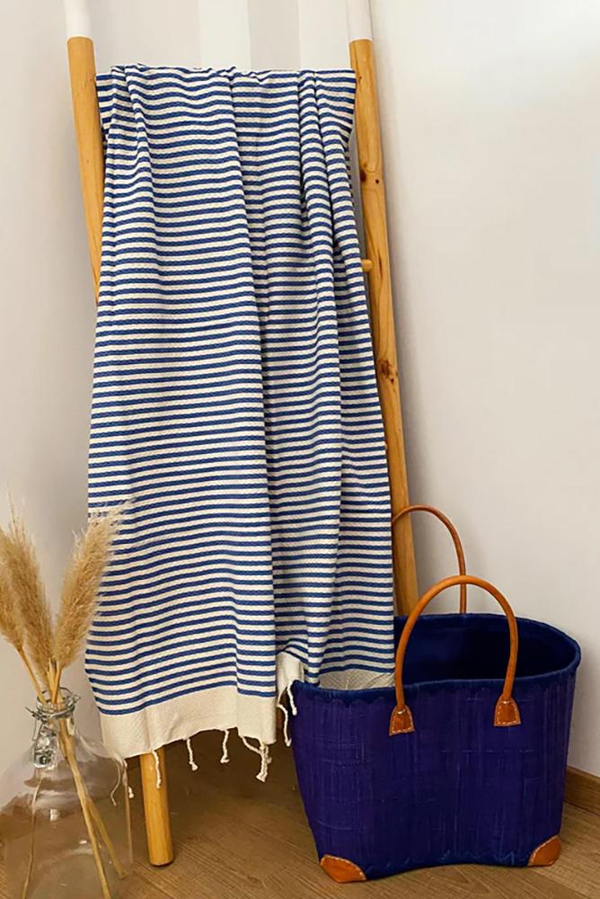 TELO MARE COTONE UNISEX  BLU