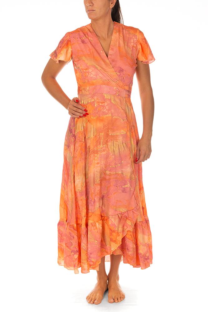 ABITO DONNA LUNGO ARANCIO