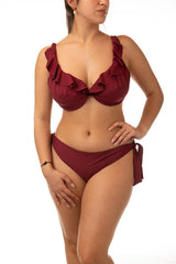 BIKINI FERRETTO DONNA  BORDEAU A167-05 85 BERNE' MABEL 