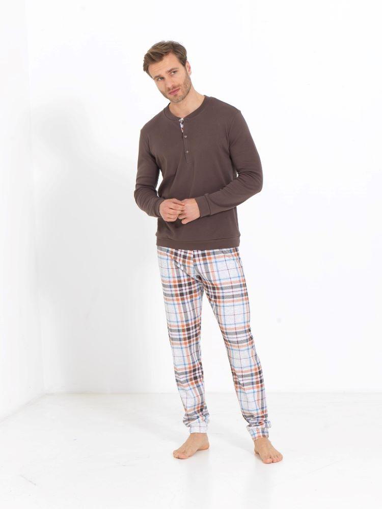 PIGIAMA AUTUNNO/INVERNO UOMO  MARRONE