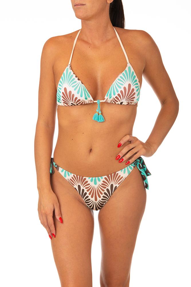 BIKINI TRIANGOLO DONNA  CELESTE SS16RG01SL40 ACQUA RAFFAELA D'ANGELO 