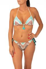 BIKINI TRIANGOLO DONNA  CELESTE SS16RG01SL40 ACQUA RAFFAELA D'ANGELO 