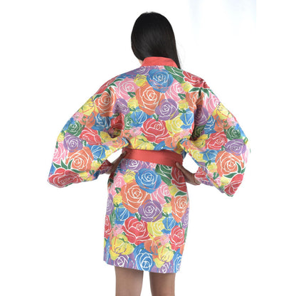 ACCAPPATOIO DONNA  ROSSO KIMONO ROSE VIBES 