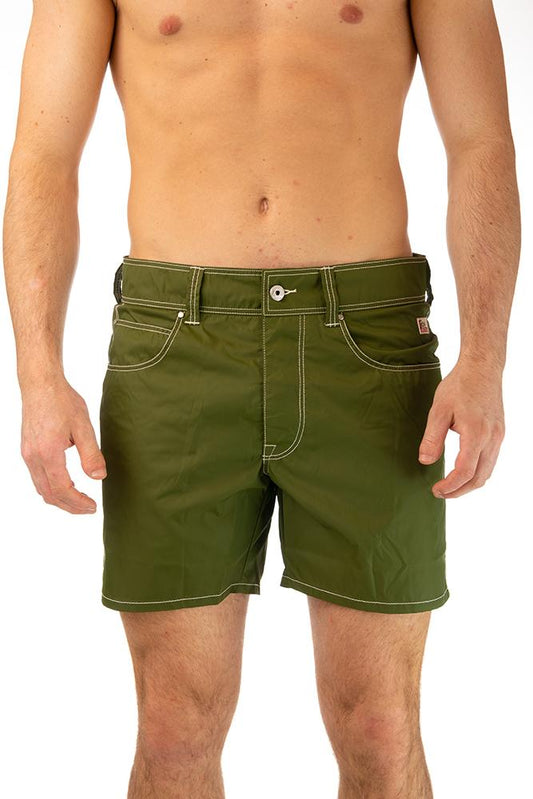 BOXER PIATTO UOMO  VERDE NEWBEACH 029ALGA ROY ROGER'S 