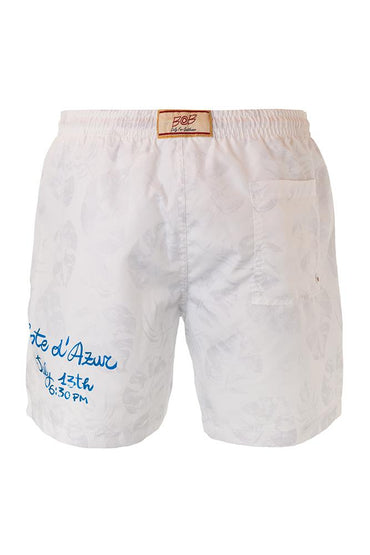 BOXER Uomo BOB con elastico  CORTO Bianco