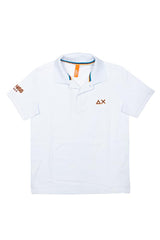 MAGLIA POLO BAMBINO  BIANCO CPA34340 01 SUN 68 