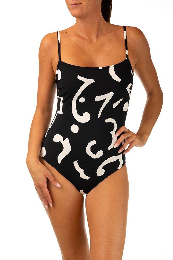 INTERO  IMBOTTITO DONNA  NERO/BIANCO 4045 618 795 MARYAN MEHLHORN 