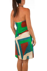ABITO DONNA  VERDE 7257V 02 VERDE SHINE 