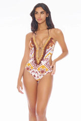 INTERO  SENZA IMBOTTITURA DONNA  BEIGE V5071O GRBE MISS BIKINI 