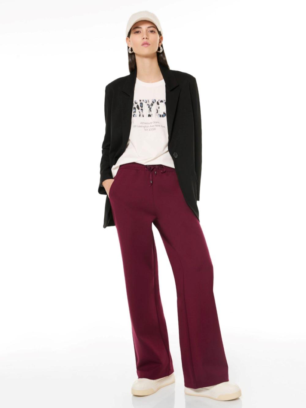 PANTALONE DONNA BORDEAUX