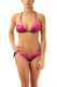 BIKINI Donna PIN UP TRIANGOLO  slip con fiocchi Fucsia