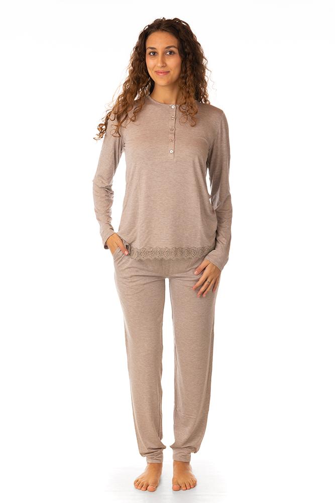 PIGIAMA Donna VERDISSIMA autunno/inverno   Tortora